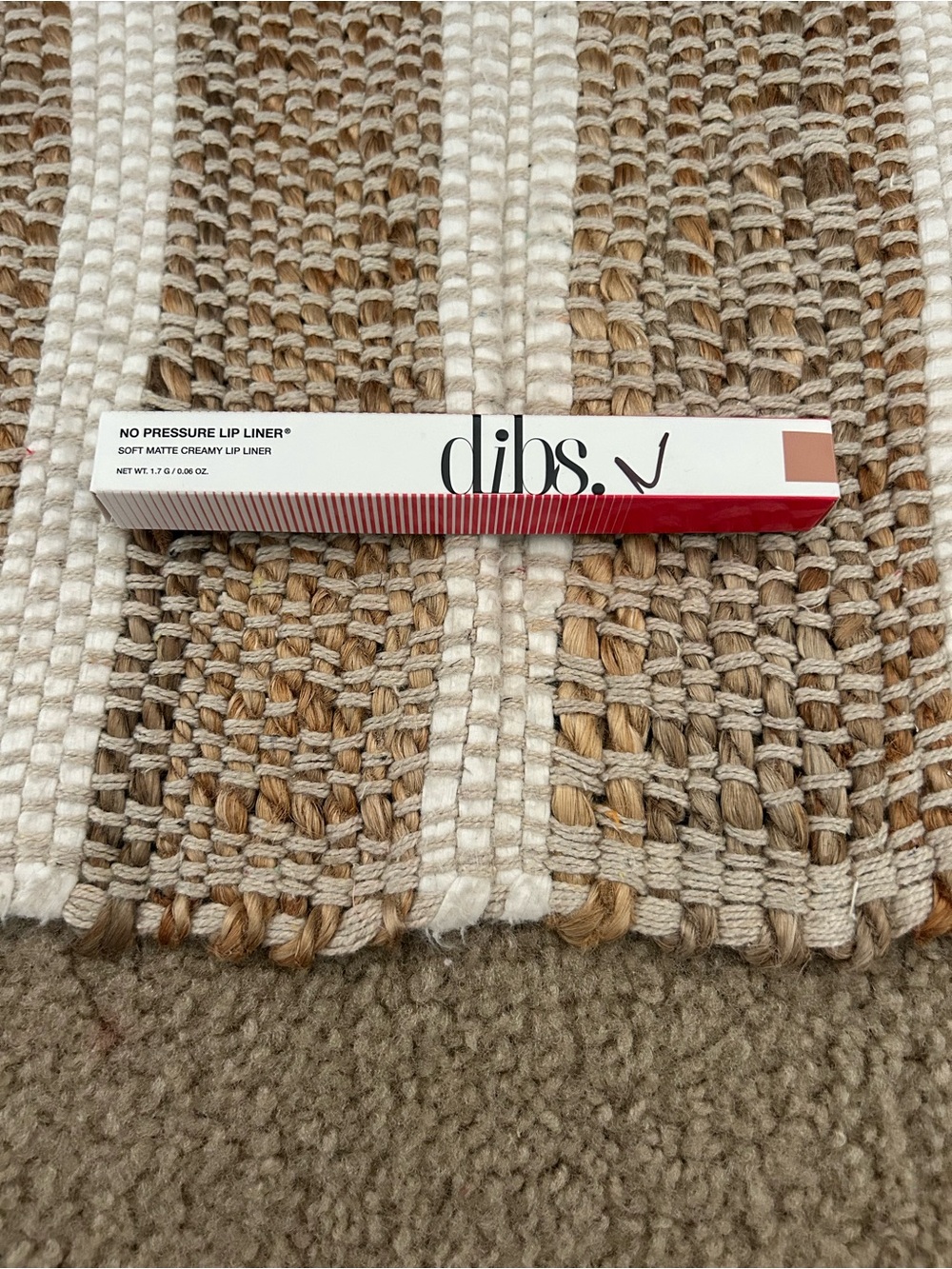 Dibs No Pressure Lip Liner - Soft Matte Creamy Lip Liner in Nude Brown